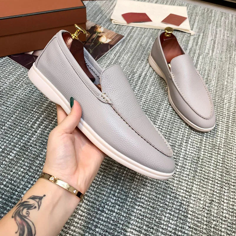 Mocasín de hombre marrón claro Beige, par completo