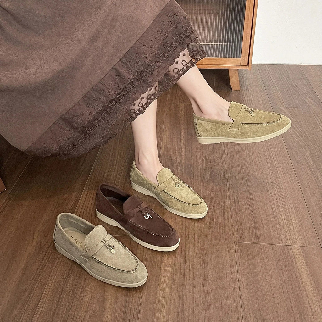 Suela flexible del mocasín de mujer