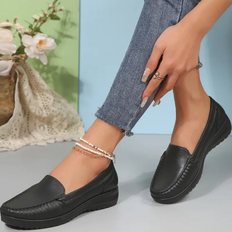 Suela flexible con relieve del mocasín