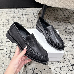 Mocasín penny mujer chic y atemporal, Negro