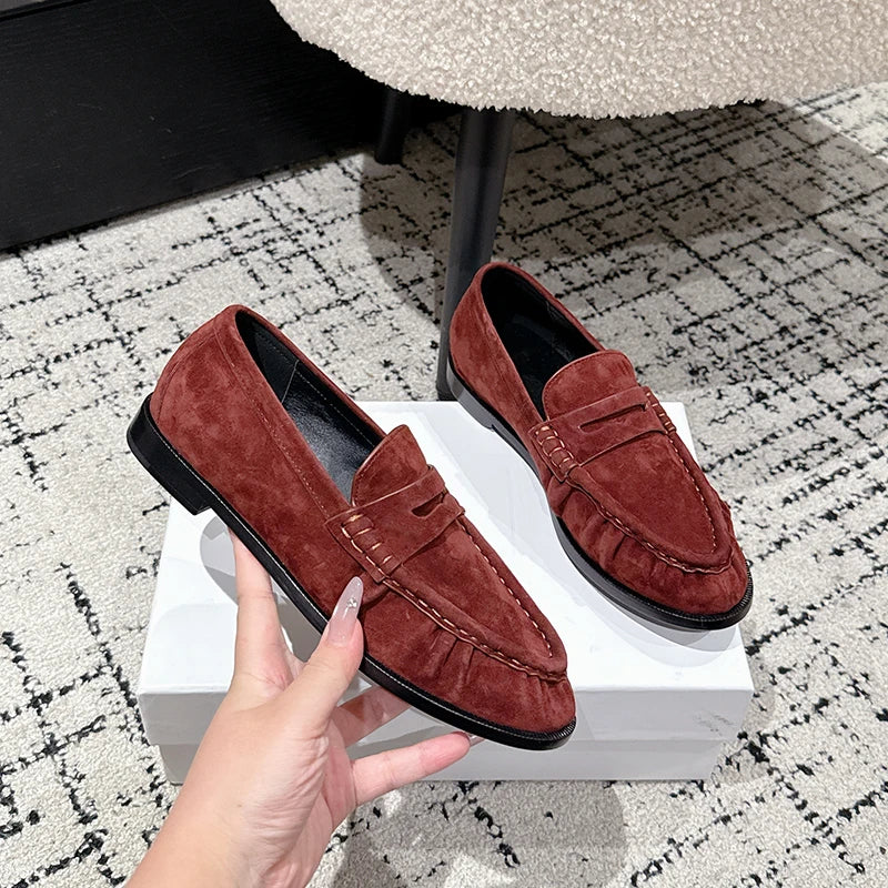 Mocasín mule mujer efecto ante negro, vista superior