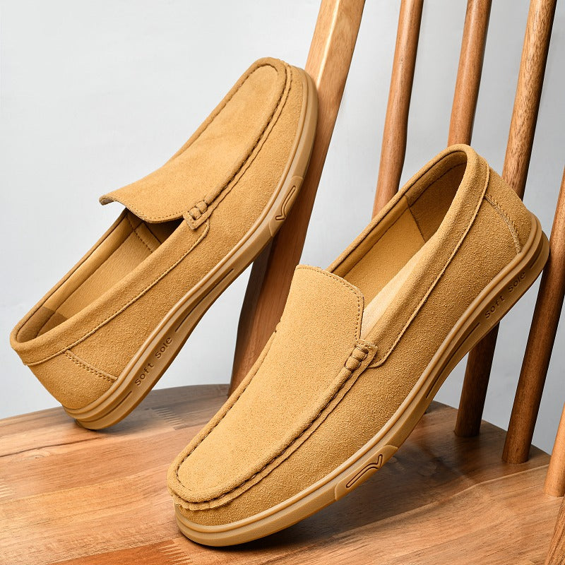 Mocasín de suela dentada hombre, color camel, foto 14