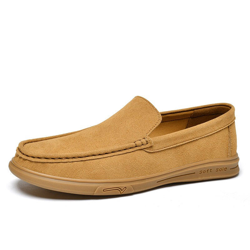 Mocasín de suela dentada hombre, color camel, foto 6