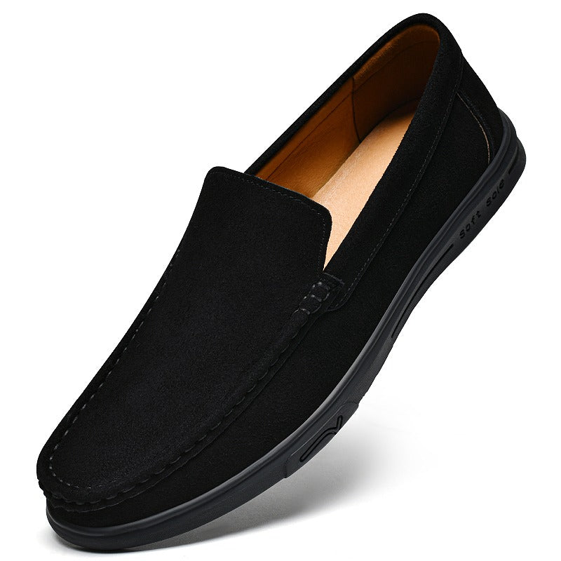 Mocasín de suela dentada hombre, color negro, foto 7
