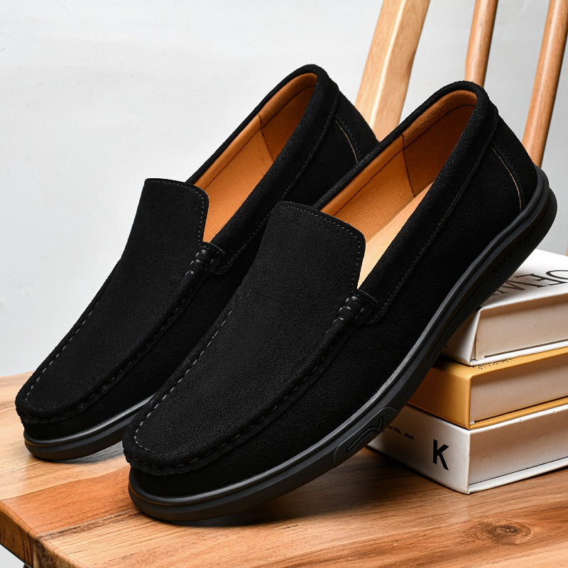 Mocasín de suela dentada hombre, color negro, foto 9