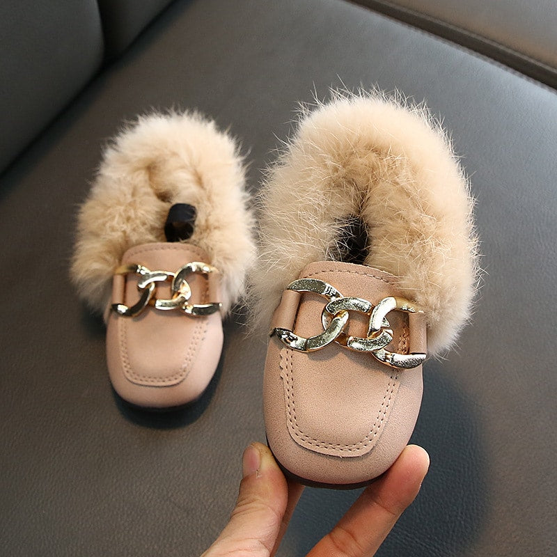 Mocasines forrados para niña