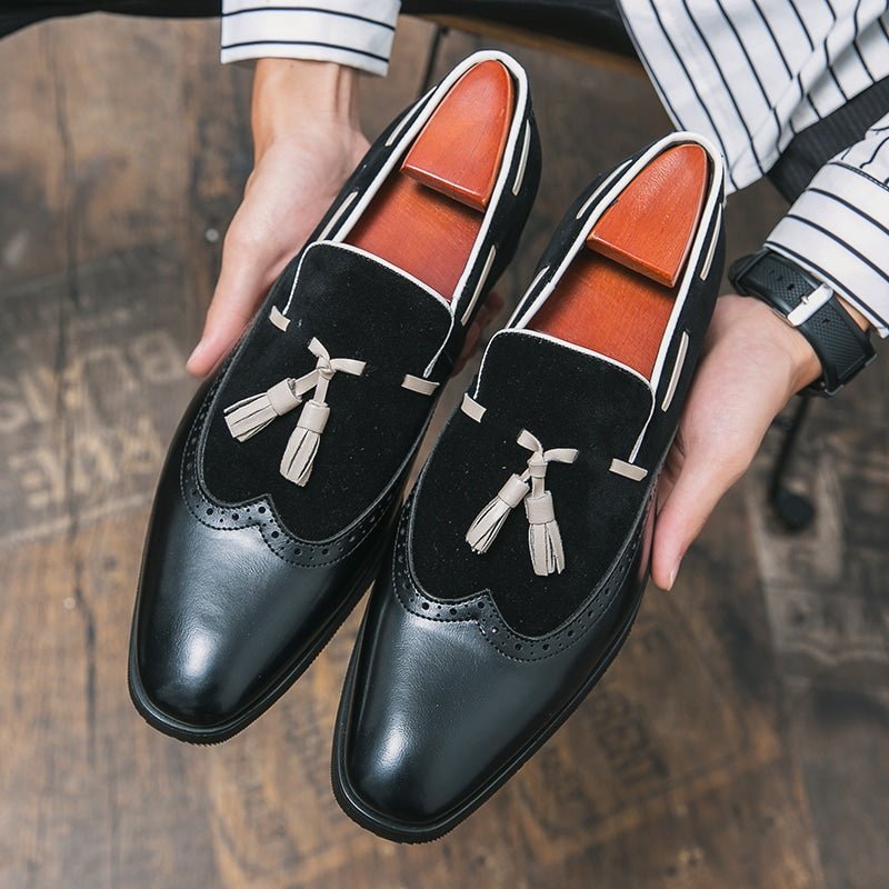 Mocasines con borlas de diseño original para hombre
