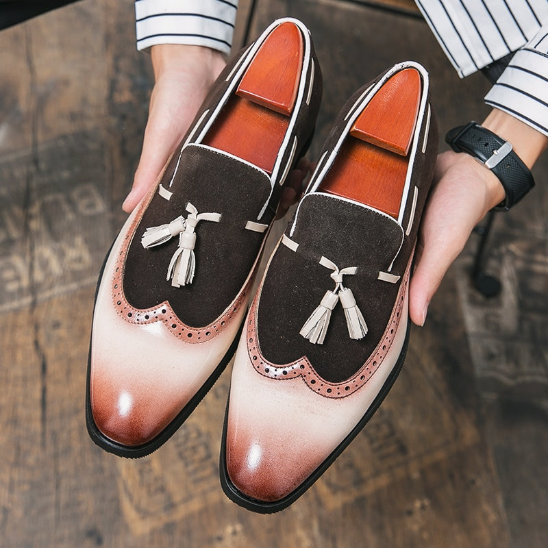 Mocasines con borlas de diseño original para hombre