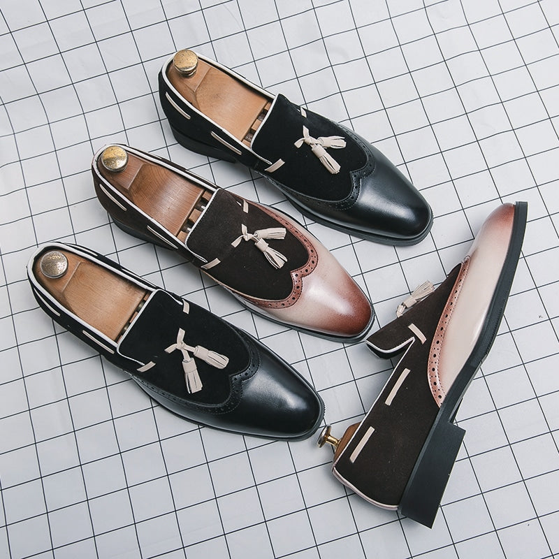Mocasines con borlas de diseño original para hombre