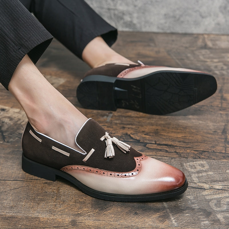 Mocasines con borlas de diseño original para hombre