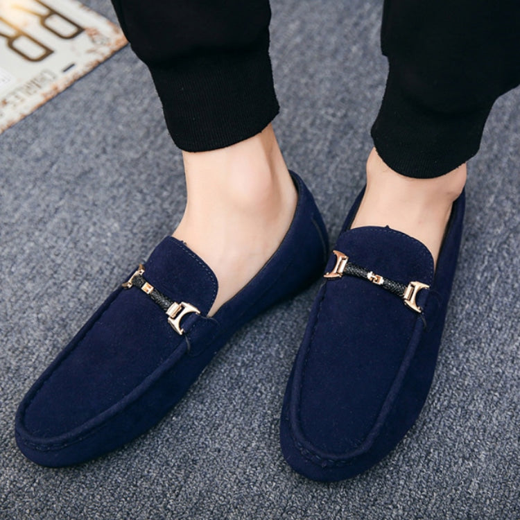 Mocasines con hebilla de ante para hombre