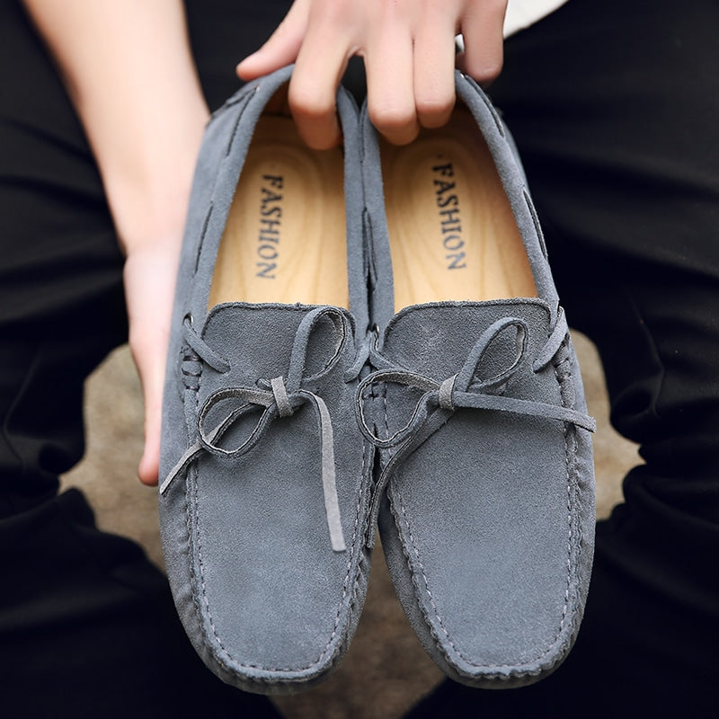 Mocasines de ante liso de colores para hombre