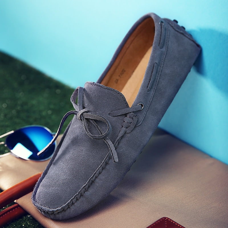 Mocasines de ante liso de colores para hombre