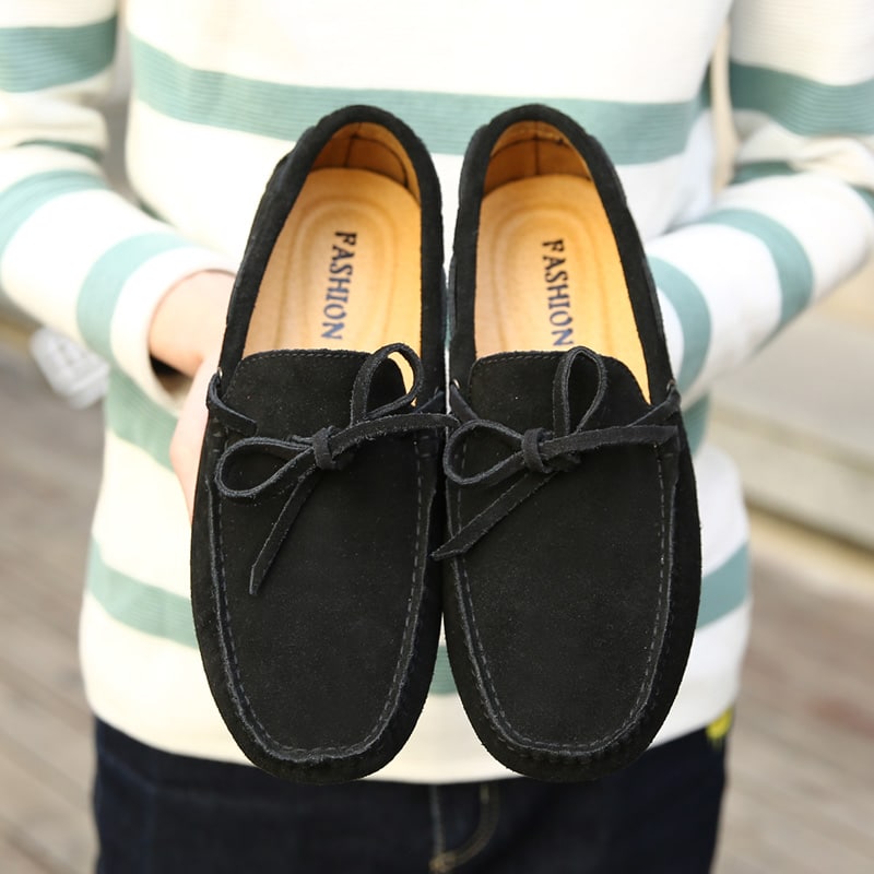 Mocasines de ante liso de colores para hombre