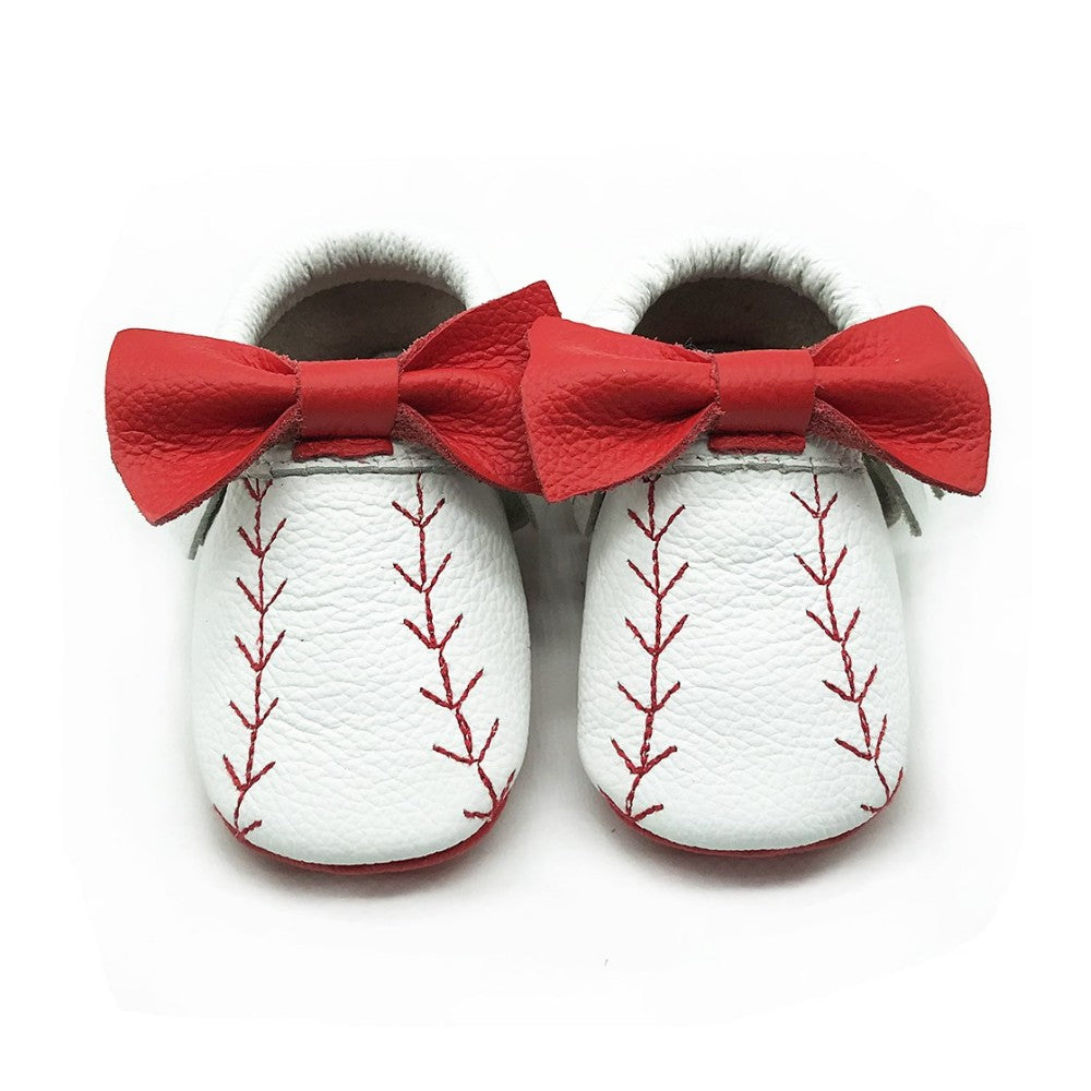 Mocasines con diseño de béisbol para bebé