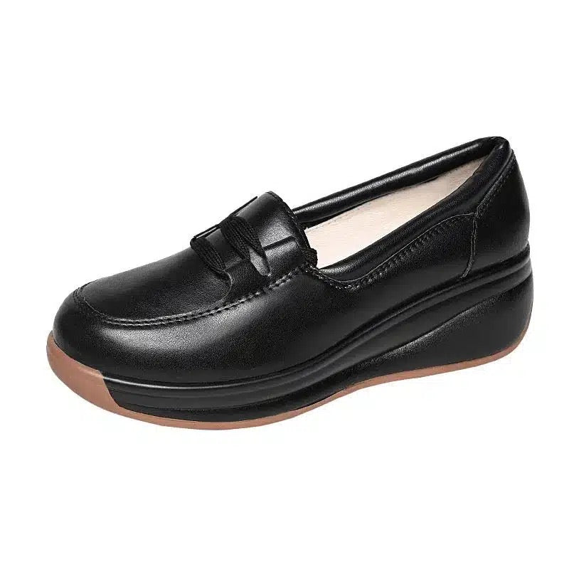 Mocasines transpirables de cuña para mujer