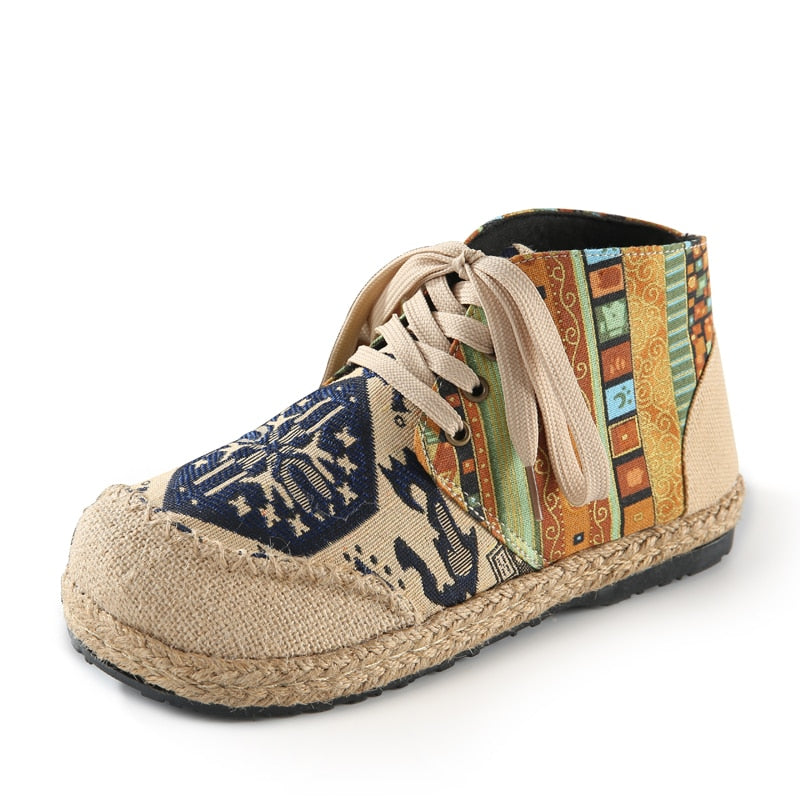 Mocasines indios de lona