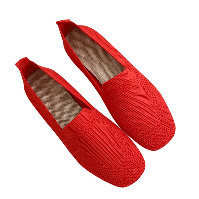 Mocasines flexibles de malla para mujer