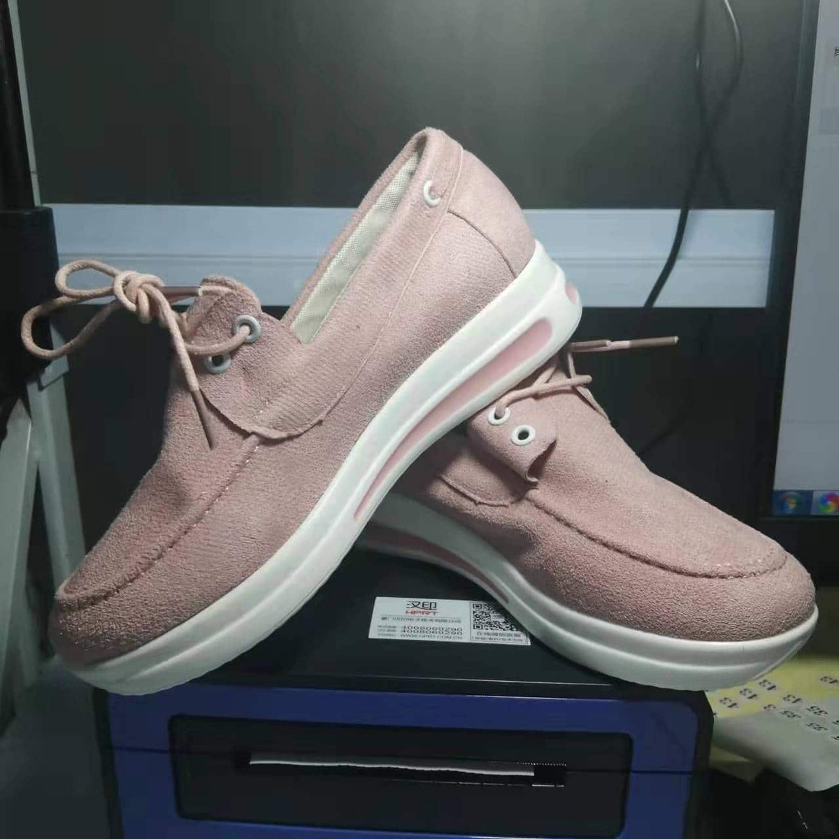 Mocasines con plataforma y cordones para mujer