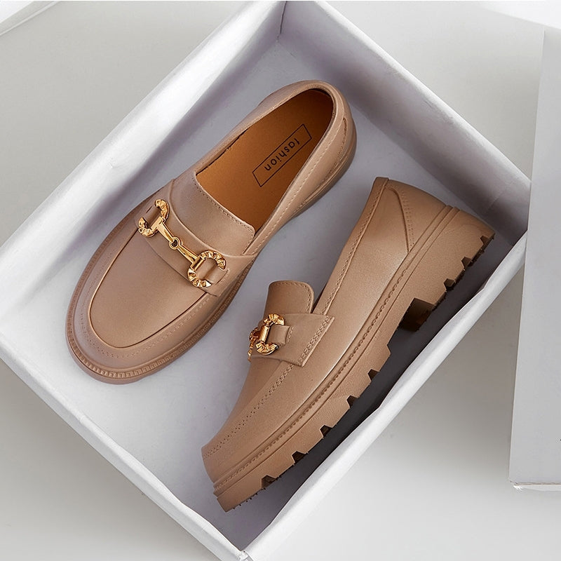 Mocasines de plataforma sencillos para mujer