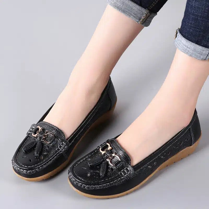 Mocasines de verano calados para mujer