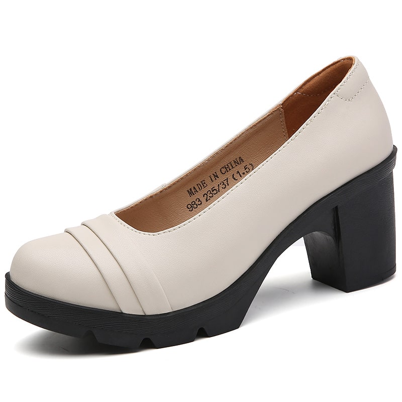 Mocasines de verano con tacón para mujer