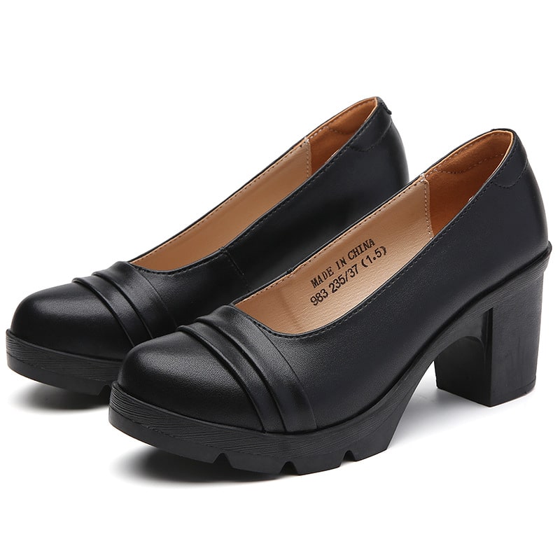 Mocasines de verano con tacón para mujer