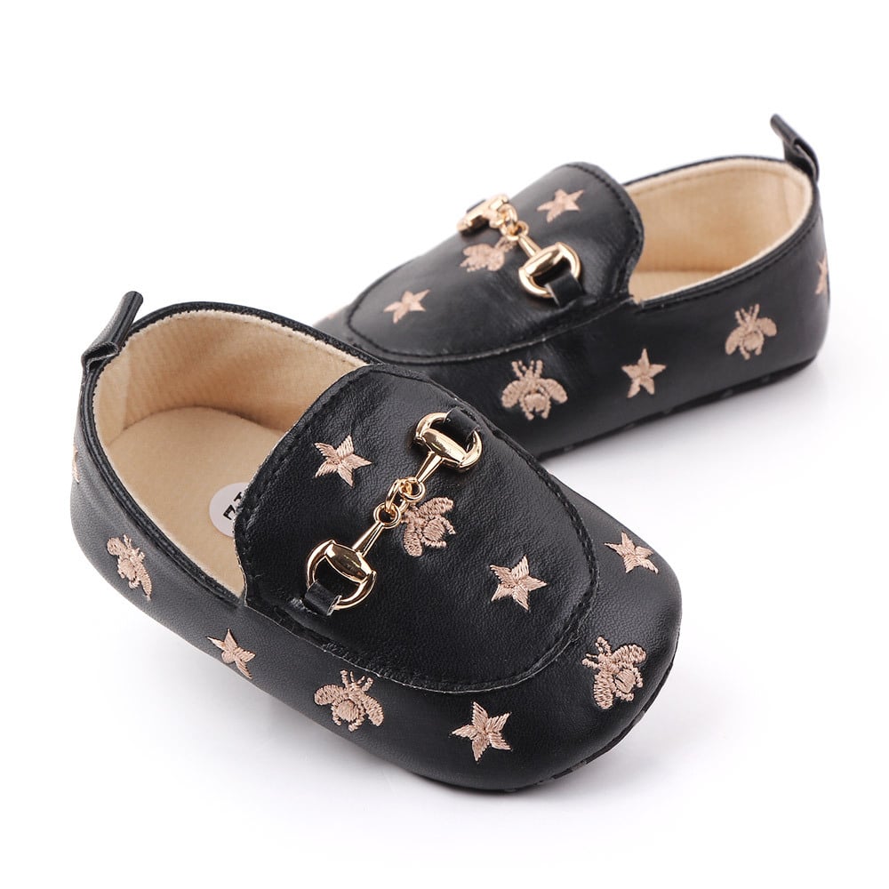 Mocasines con motivo de estrellas para bebé niña