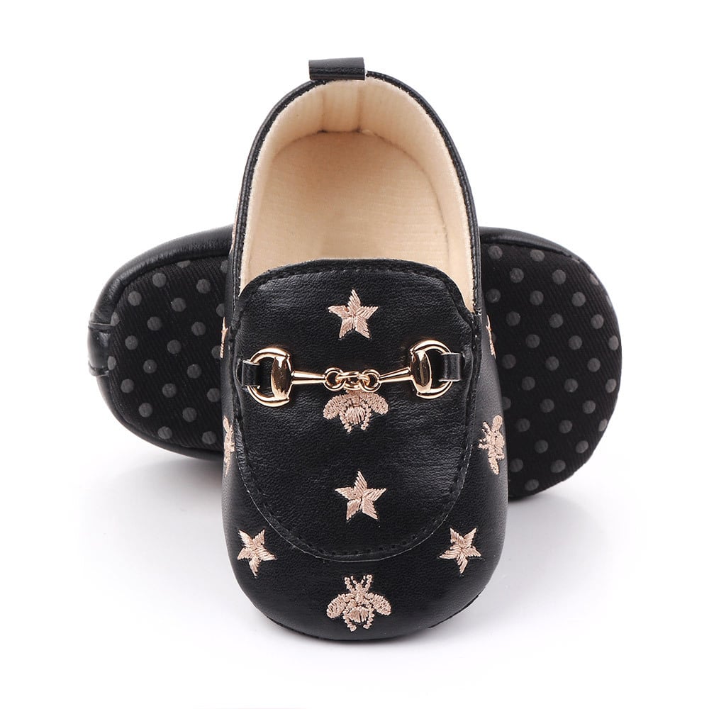 Mocasines con motivo de estrellas para bebé niña