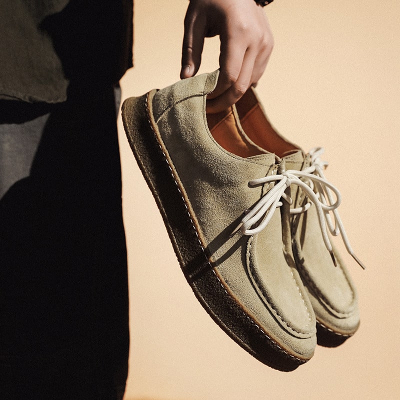 Mocasines indios de ante para hombre