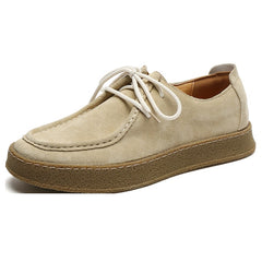 Mocasines indios de ante para hombre, Beige