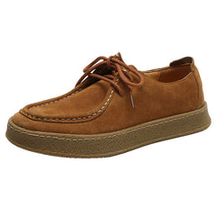 Mocasines indios de ante para hombre, Camel