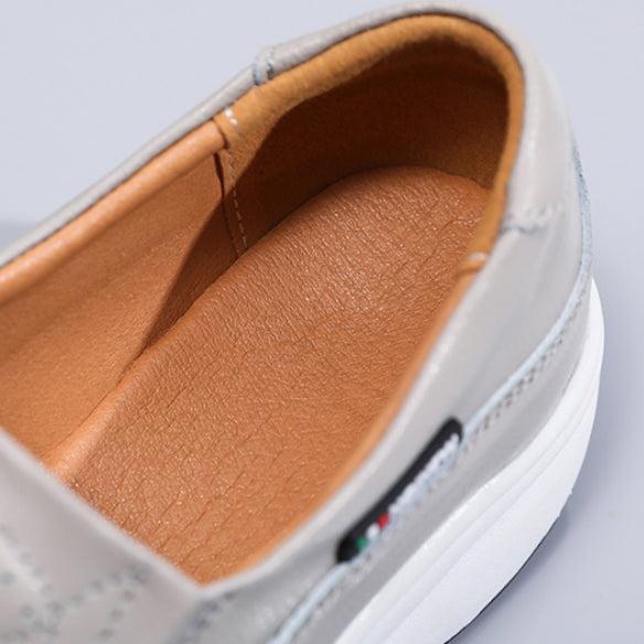 Mocasines ortopédicos con suela de cuña para mujer