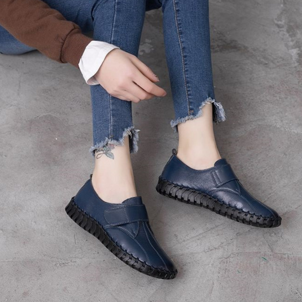 Mocasines ortopédicos con velcro para mujer