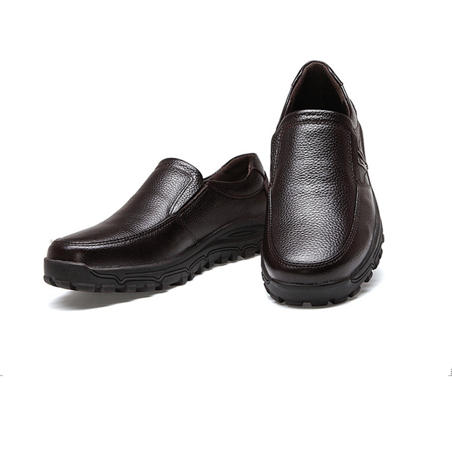 Mocasines ortopédicos de cuero para hombre