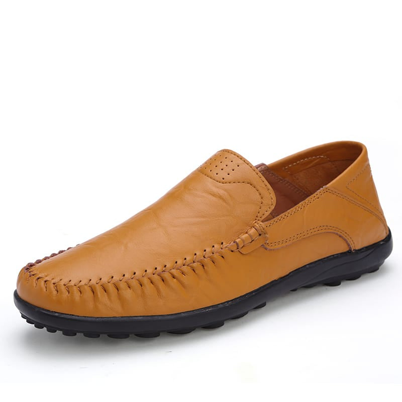Mocasines negros de cuero sintético para hombre