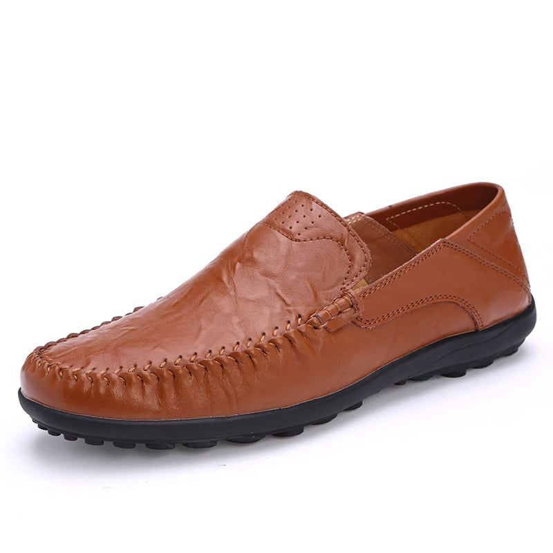 Mocasines negros de cuero sintético para hombre