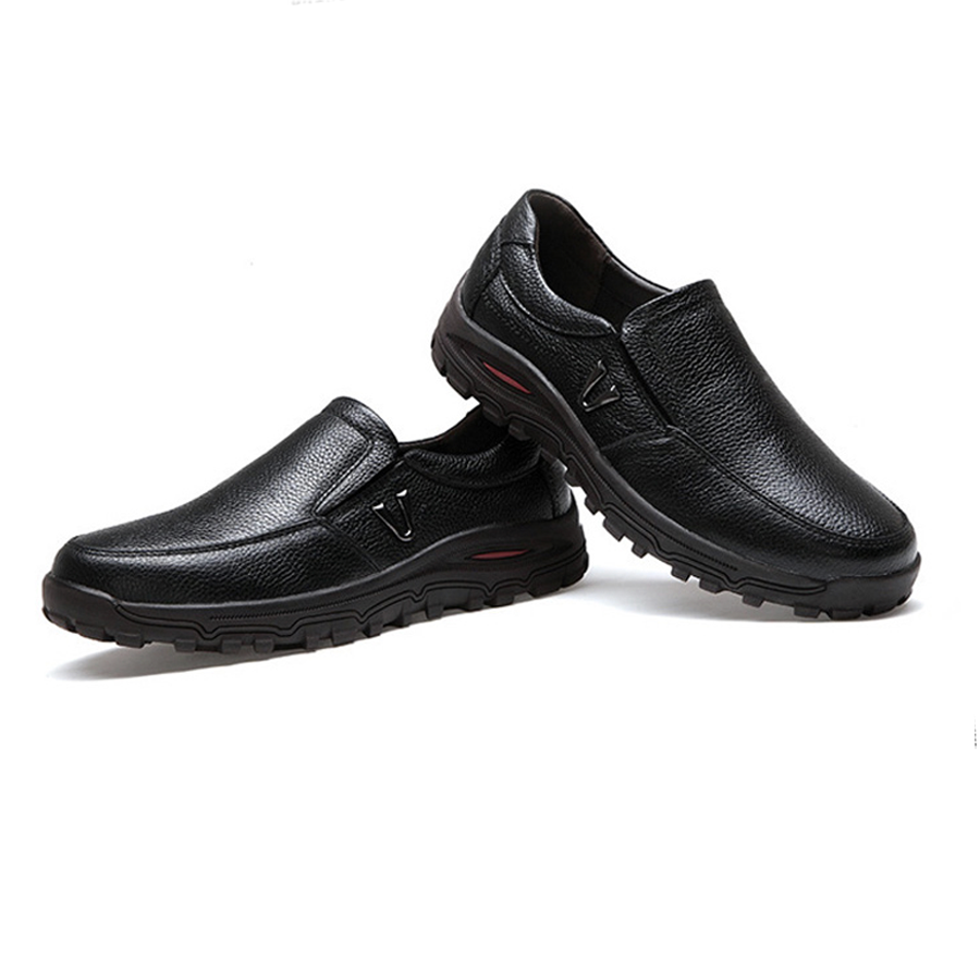 Mocasines ortopédicos de cuero para hombre