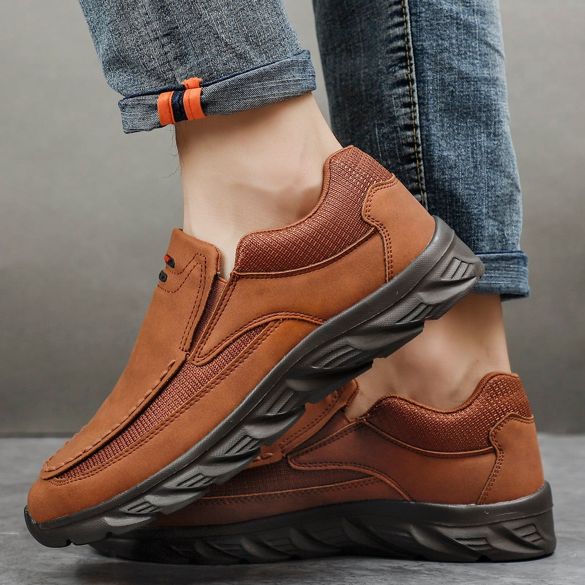 Mocasines ortopédicos y casual para hombre