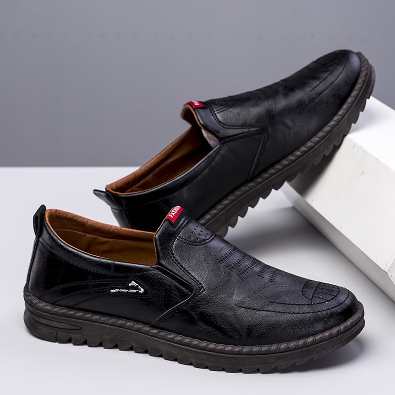 Mocasines ortopédicos de suela gruesa para hombre
