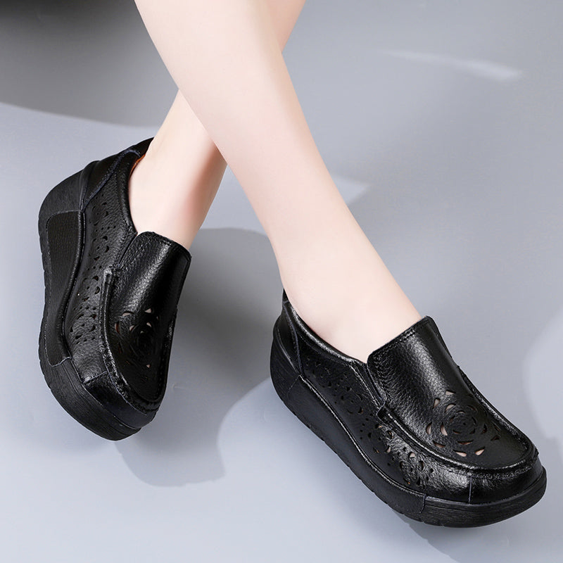Mocasines ortopédicos transpirables para mujer