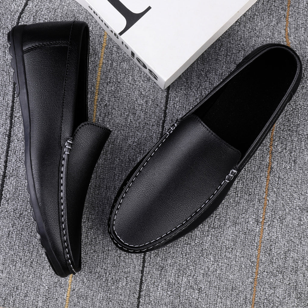 Mocasines de cuero sintético ultraligeros para hombre