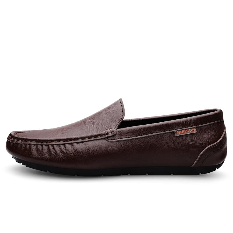 mocasín marrón para hombre