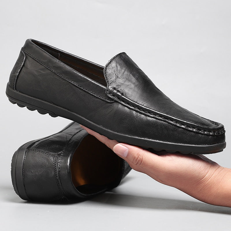 Mocasines transpirables de piel sintética para hombres