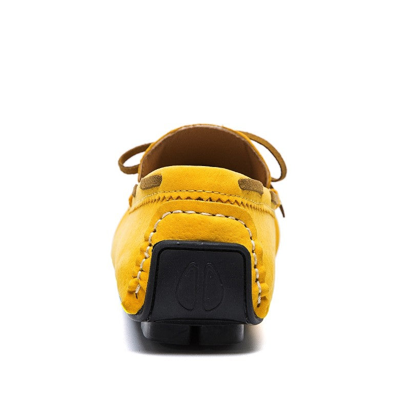 Mocasines náuticos sin cordones efecto ante coloridos para hombre