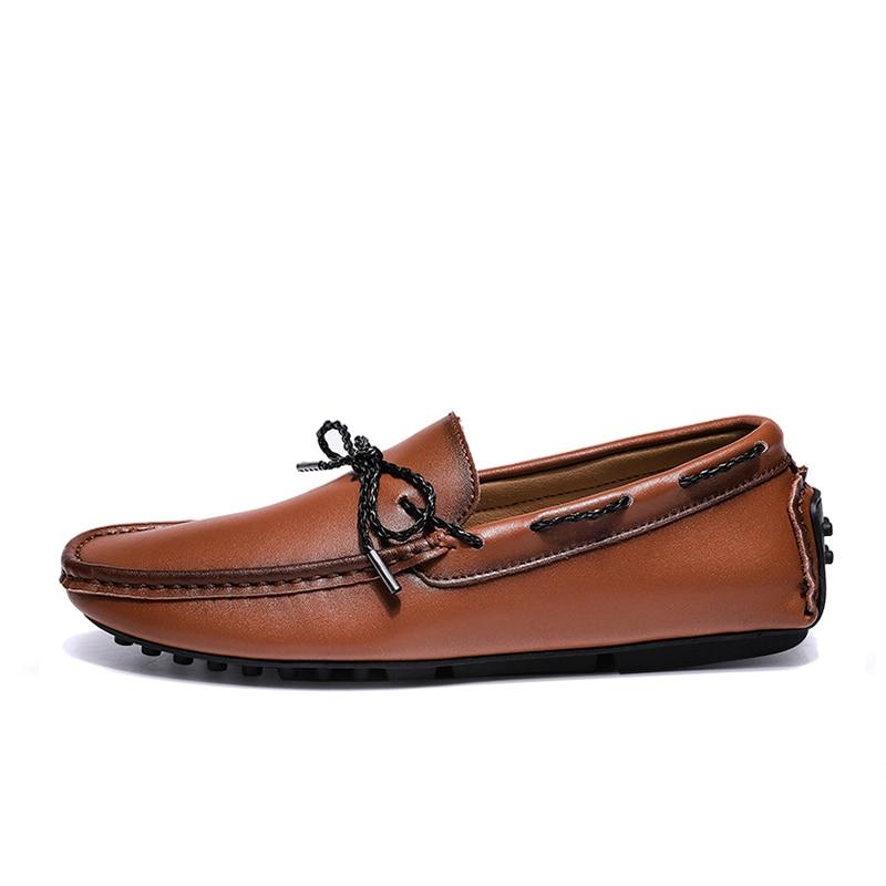 Mocasines náuticos estilo vintage efecto cuero para hombre