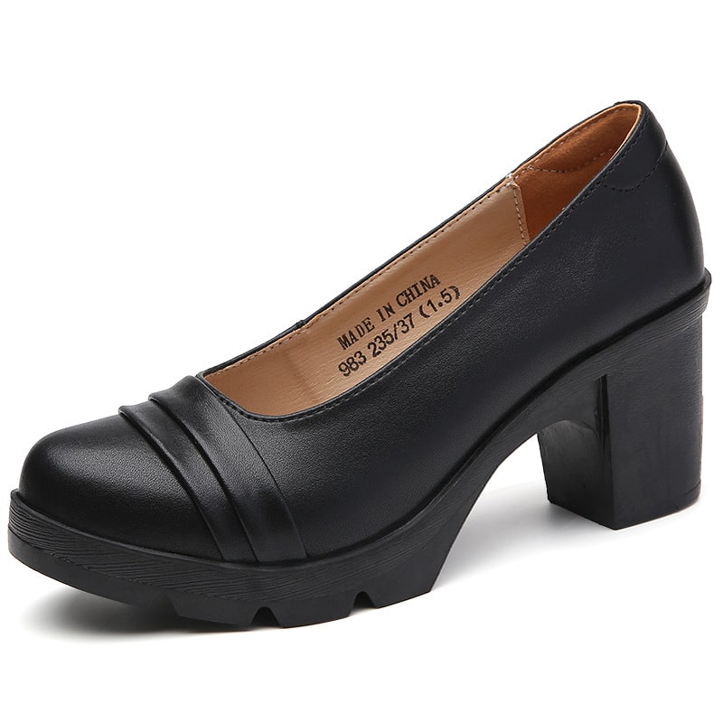 Mocasines de verano con tacón para mujer