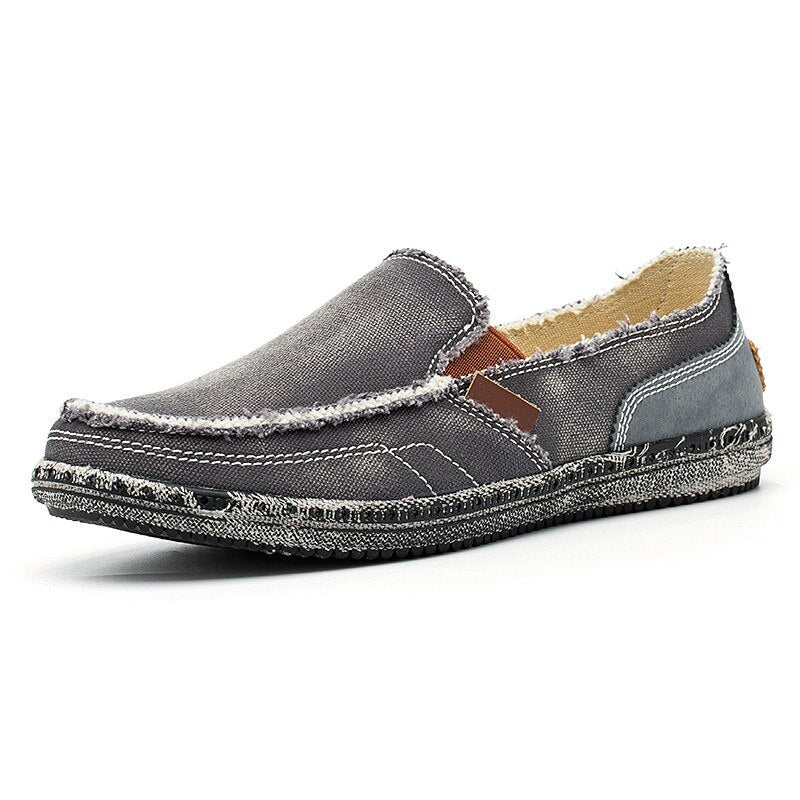 Mocasín vaquero negro desteñido para hombre