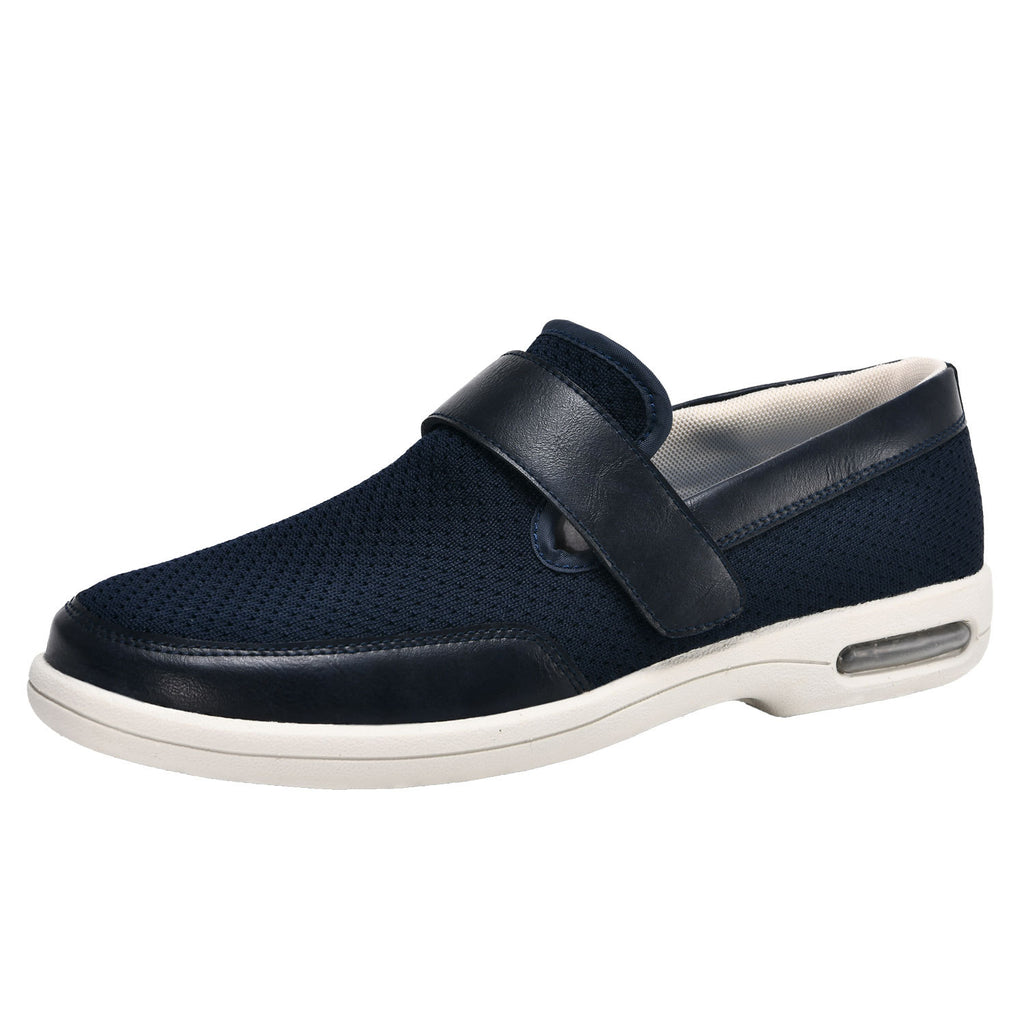 Mocasines ortopédicos suaves de apertura ancha para hombre