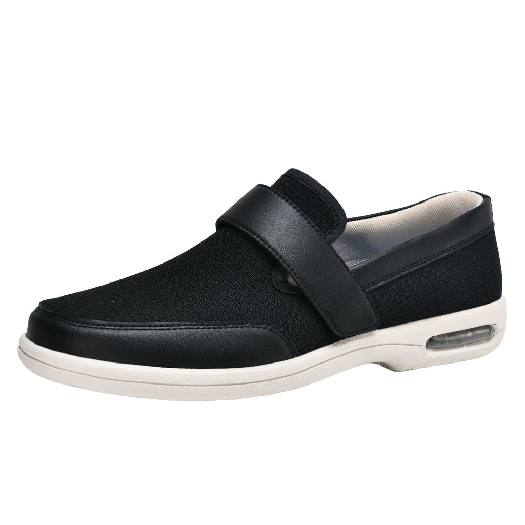 Mocasines ortopédicos suaves de apertura ancha para hombre